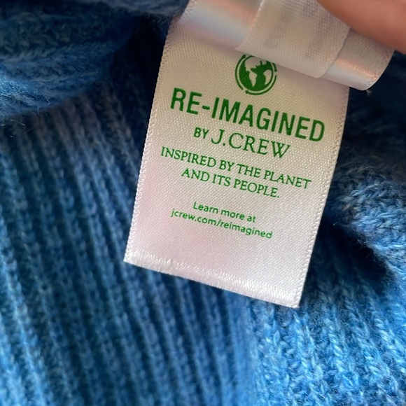 J. Crew Lambswool Fair Isle Mock Turtleneck Pullover Sweater Size XSmall New - Picture 12 of 13